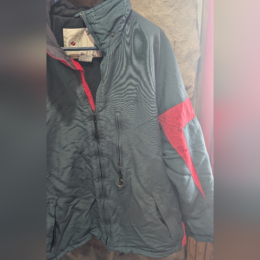 Men's Ski & Snowboard Jacket - Red and Gray